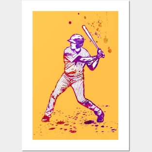 Baseball Batter or Hitter in Launch Position - 04 Posters and Art